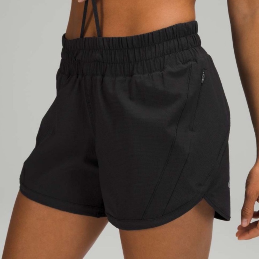 lululemon athletica NWOT Track That Short Black Athletic Shorts 5” - Picture 2 of 13